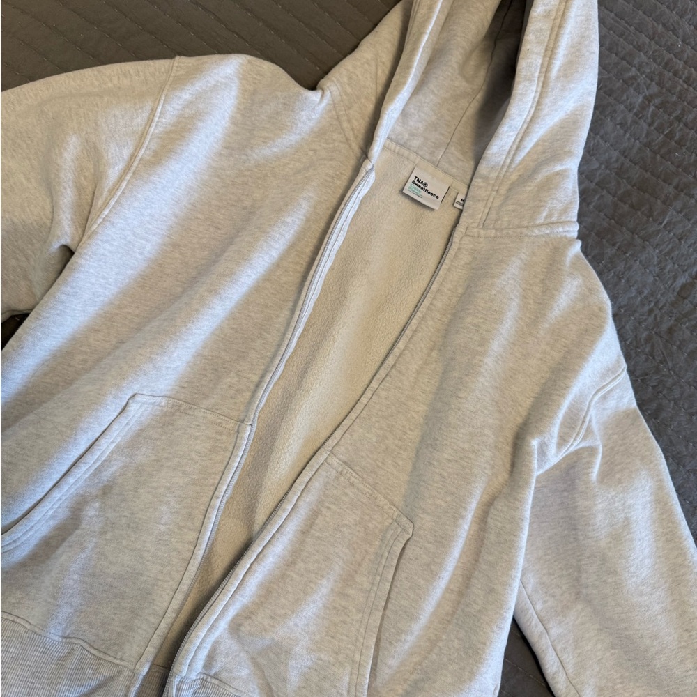 Aritzia Sweatfleece Zip Up - Picture 2 of 2